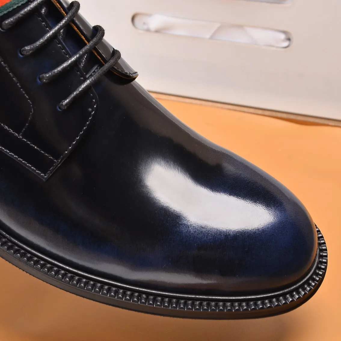 Men's shoes💰540📛📛Original (water-dyed cowhide) Gucci GUCCI official website formal shoes🌀 Italian🇮🇹imported cowhide➕top imported water-dyed cowhide lining💋Finely handmade original bottom, the real thing looks better when photographed in person Standard size 38-44